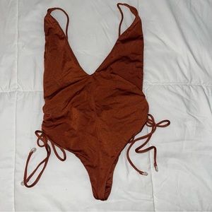 INDAH Burnt Orange One-Piece Swimwear